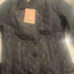 Burberry Women's Charcoal Quilted Puffer Jacket